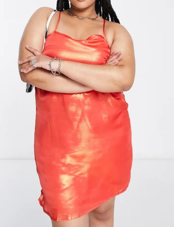 Rochie scurta Native Youth Plus Size, portocaliu Portocaliu