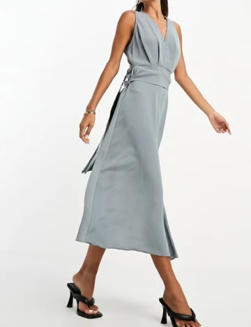 Rochie medie ASOS, gri Gri