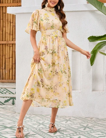 Rochie medie SHEIN, floral Floral print