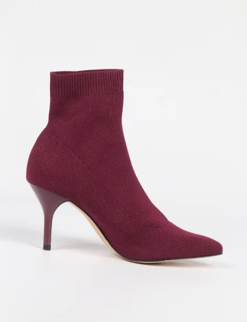 Botine Stradivarius, visiniu Rosu