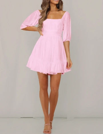 Rochie scurta SHEIN, roz