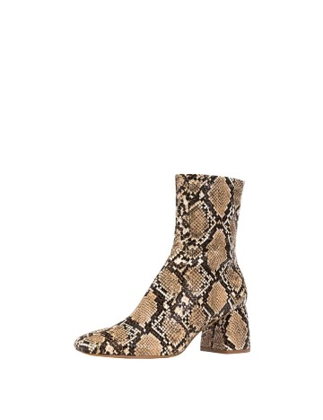 
						Botine Stradivarius, imprimeu sarpe