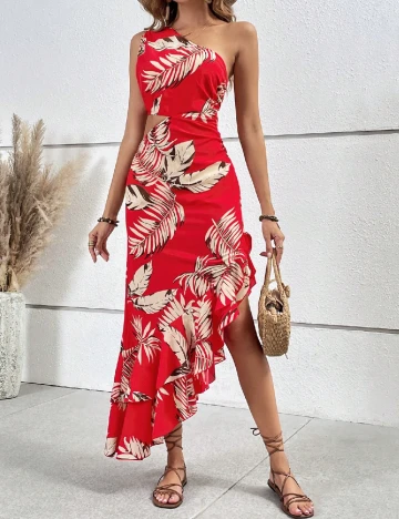 Rochie lunga SHEIN, rosu Rosu