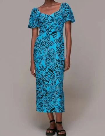 Rochie medie Whistles, albastru