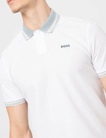 Tricou BOSS, alb Alb