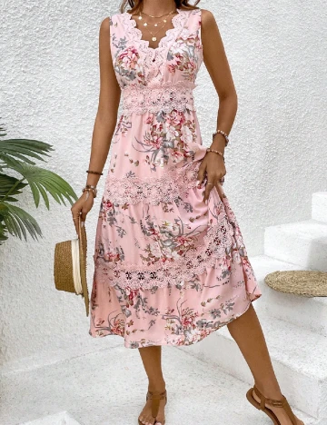 Rochie medie SHEIN, roz