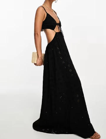Rochie lunga ASOS, negru Negru