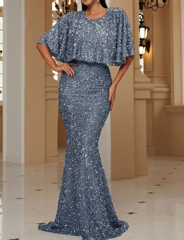 Rochie lunga SHEIN, albastru
