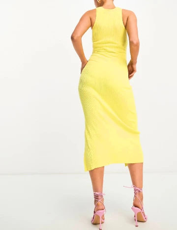 Rochie medie the frolic Maternity, galben Galben