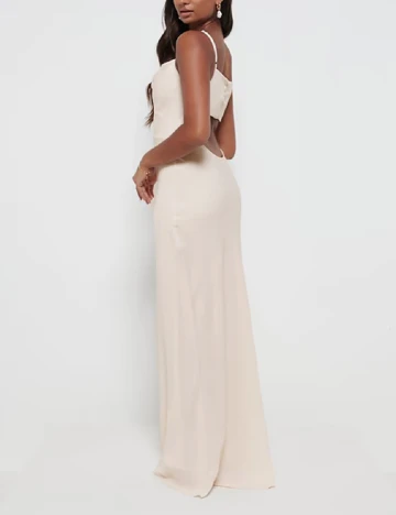 Rochie lunga Pretty Lavish, crem