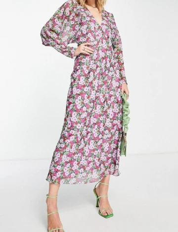 Rochie medie ASOS, floral print Floral print