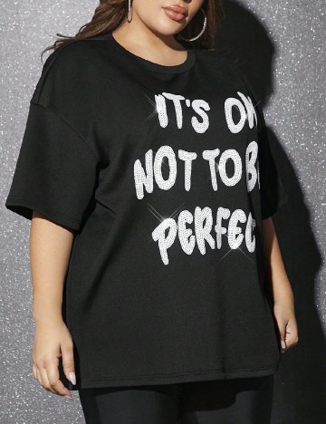 
						Tricou SHEIN CURVE, negru