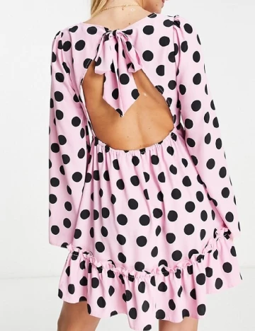 Rochie scurta Miss Selfridge, roz Roz