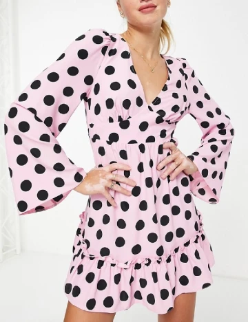 Rochie scurta Miss Selfridge, roz Roz