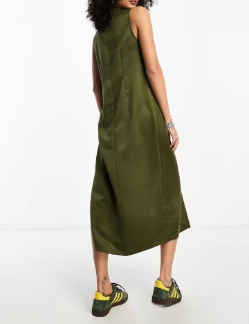 Rochie medie COLLUSION, kaki Verde