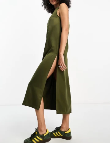 Rochie medie COLLUSION, kaki Verde