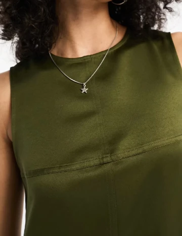 Rochie medie COLLUSION, kaki Verde