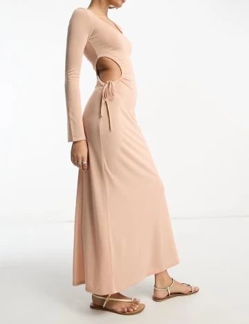 Rochie lunga ASOS, piersica