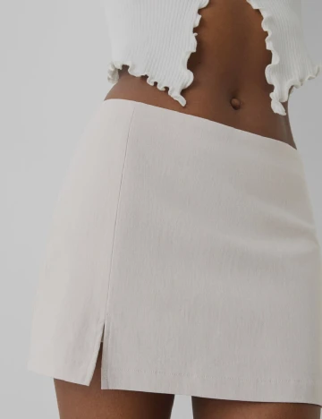 Fusta pantalon Bershka, gri deschis Gri