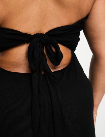 Rochie de plaja ASOS Curve, negru