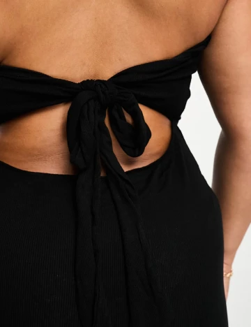 Rochie de plaja ASOS Curve, negru Negru