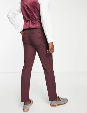 Pantaloni ASOS, visiniu Rosu