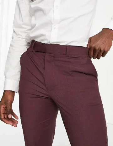 Pantaloni ASOS, visiniu Rosu