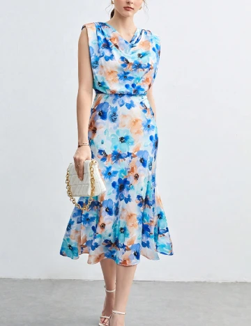 Rochie medie SHEIN, albastru