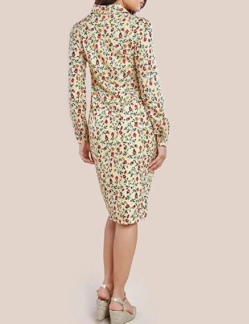 Rochie medie City Goddess, crem Crem