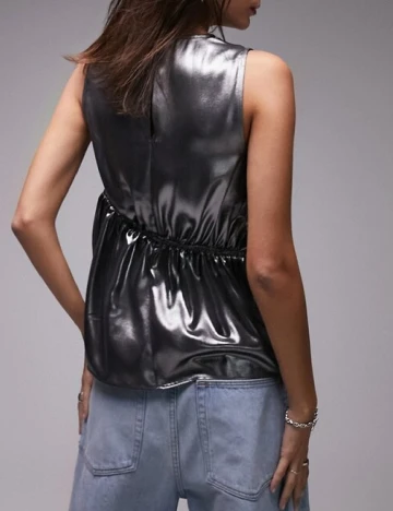Maiou Top Shop, argintiu Gri