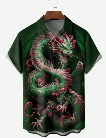 Camasa SHEIN, verde Verde