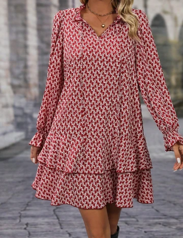 Rochie scurta SHEIN, rosu