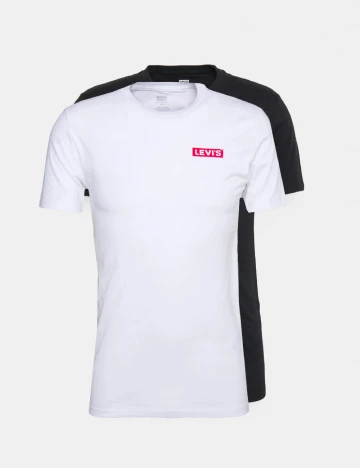 Set Tricouri 2 bucati Levi S, alb/negru Mix culori