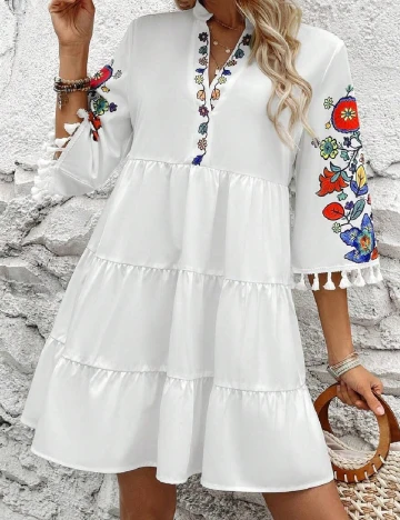 Rochie scurta SHEIN, alb