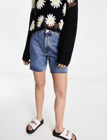 
						Pantaloni scurti Monki, albastru