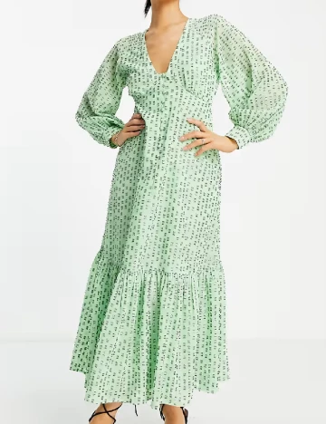 Rochie medie ASOS, verde Verde