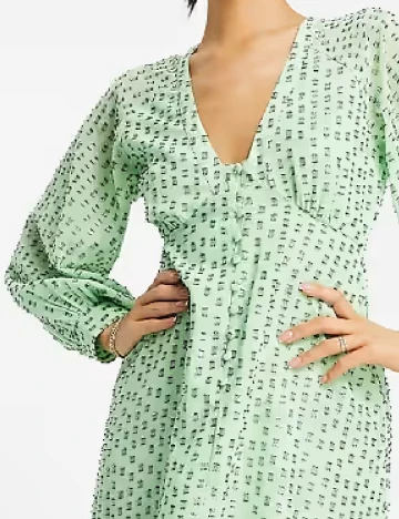 Rochie medie ASOS, verde Verde