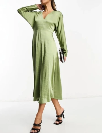 Rochie medie ASOS, verde