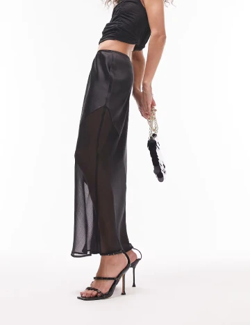 Fusta Top Shop, negru Negru