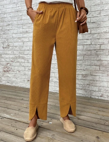 Pantaloni Emery Rose, mustar Maro
