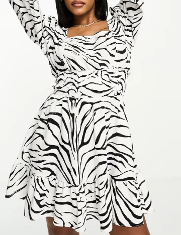 Rochie scurta I SAW IT FIRST, alb Alb