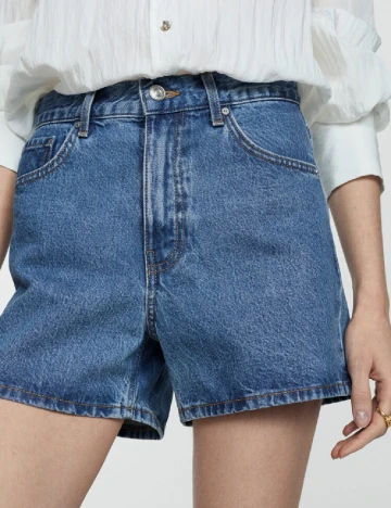 Pantaloni scurti Mango, albastru Albastru