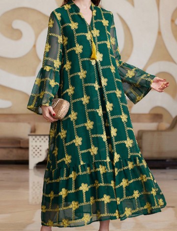 
						Rochie lunga SHEIN, verde