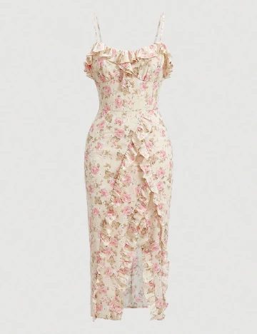 Rochie medie SHEIN, crem
