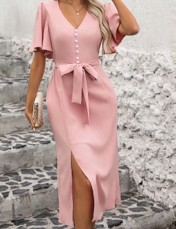 Rochie medie SHEIN, roz