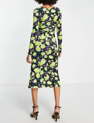 Rochie medie ASOS, floral print