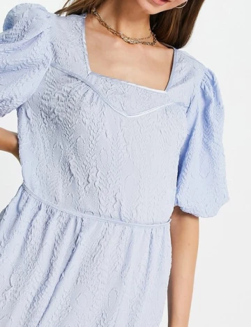 Rochie lunga Vila, albastru Albastru
