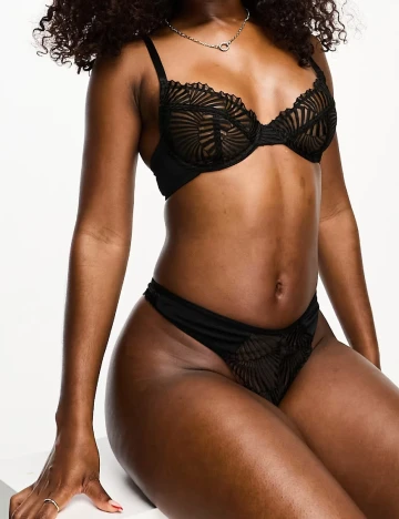 Sutien ASOS, negru Negru