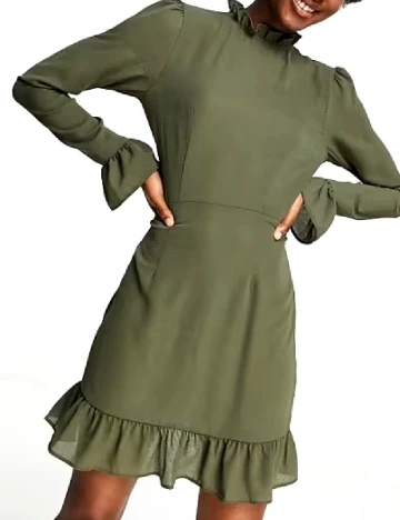 Rochie scurta ASOS, verde Verde