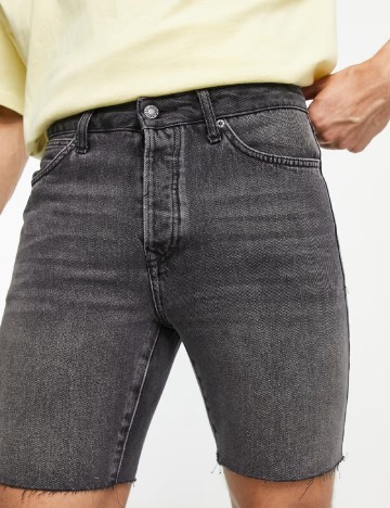 Pantaloni scurti Topman, gri inchis